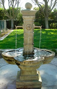 #1595 Grand Avignon Courtyard Fountain, Garden Fountain