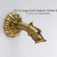 Large Swirl Dolphin Spout