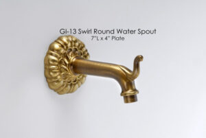 Swirl Round Water Spout