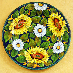 Linea Girasoli Round Wall Plate