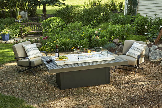 Rectangular BOARDWALK fire pit