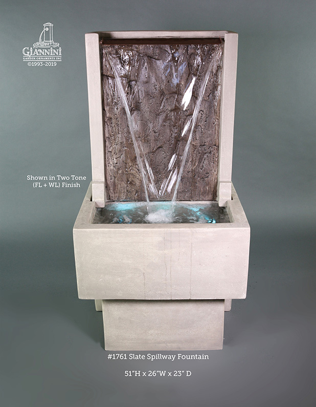 1761 Slate Spillway Fountain