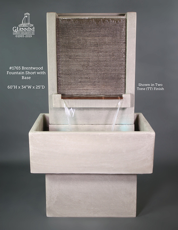 1765 Brentwood Fountain Short with Base