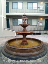 #1296 Isola Three Tier Fountain w/ #1110 Classico Coping
