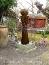 #1419 Twist Rock Fountain with Ball