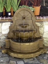 #1542 Liguria Wall Fountain with Step and Concrete Water Spout.jpg
